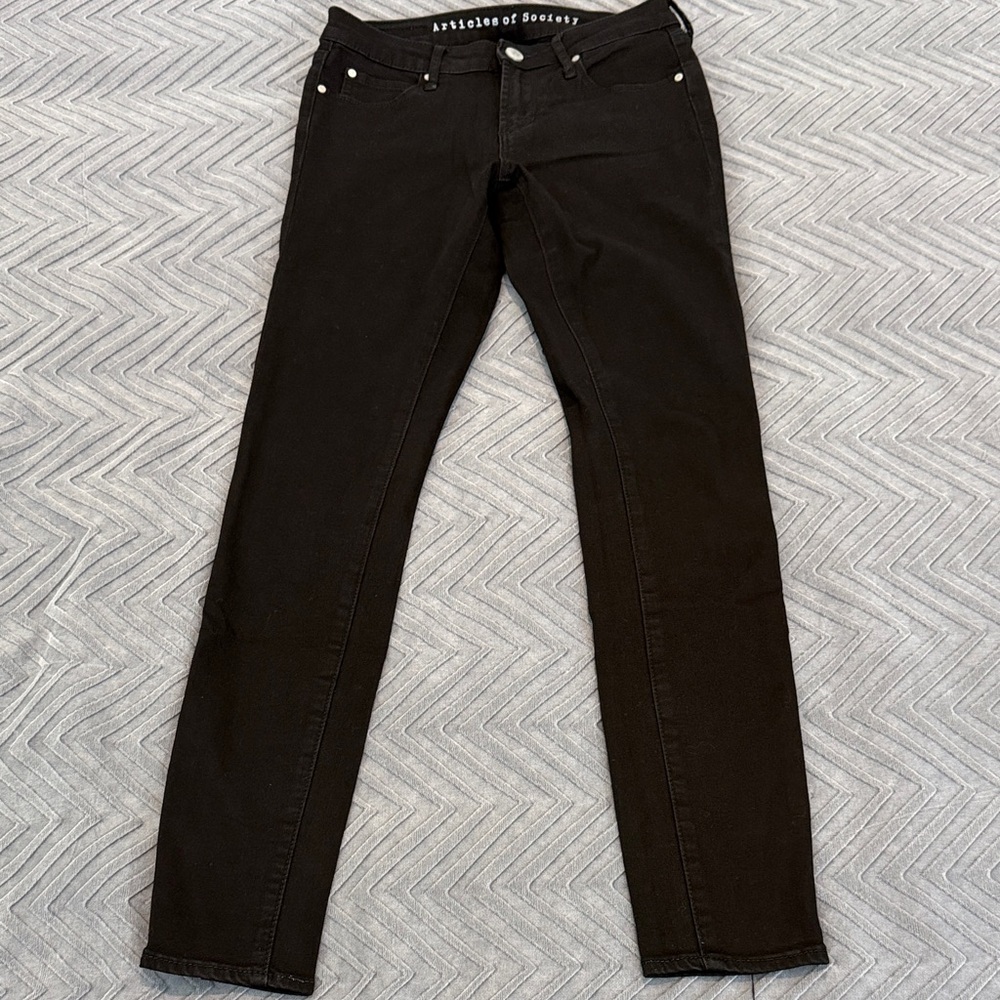 Articles Of Society Black Sarah Skinny Jeans